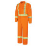 EXCEL FR® ComforTouch® Premium Coverall with CSA Compliant Reflective Trim Size 52 Tall Orange