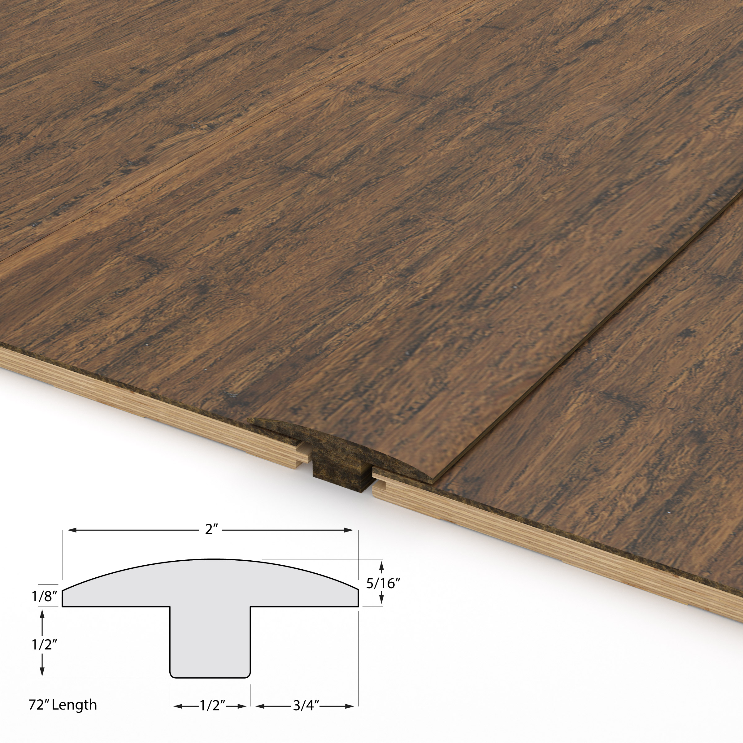 Antique Java T-Molding 9/16" view 3