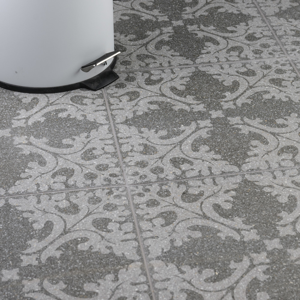 Farnese Molise Grafito 11.5x11.5 Square Porcelain Floor and Wall Digital Pattern