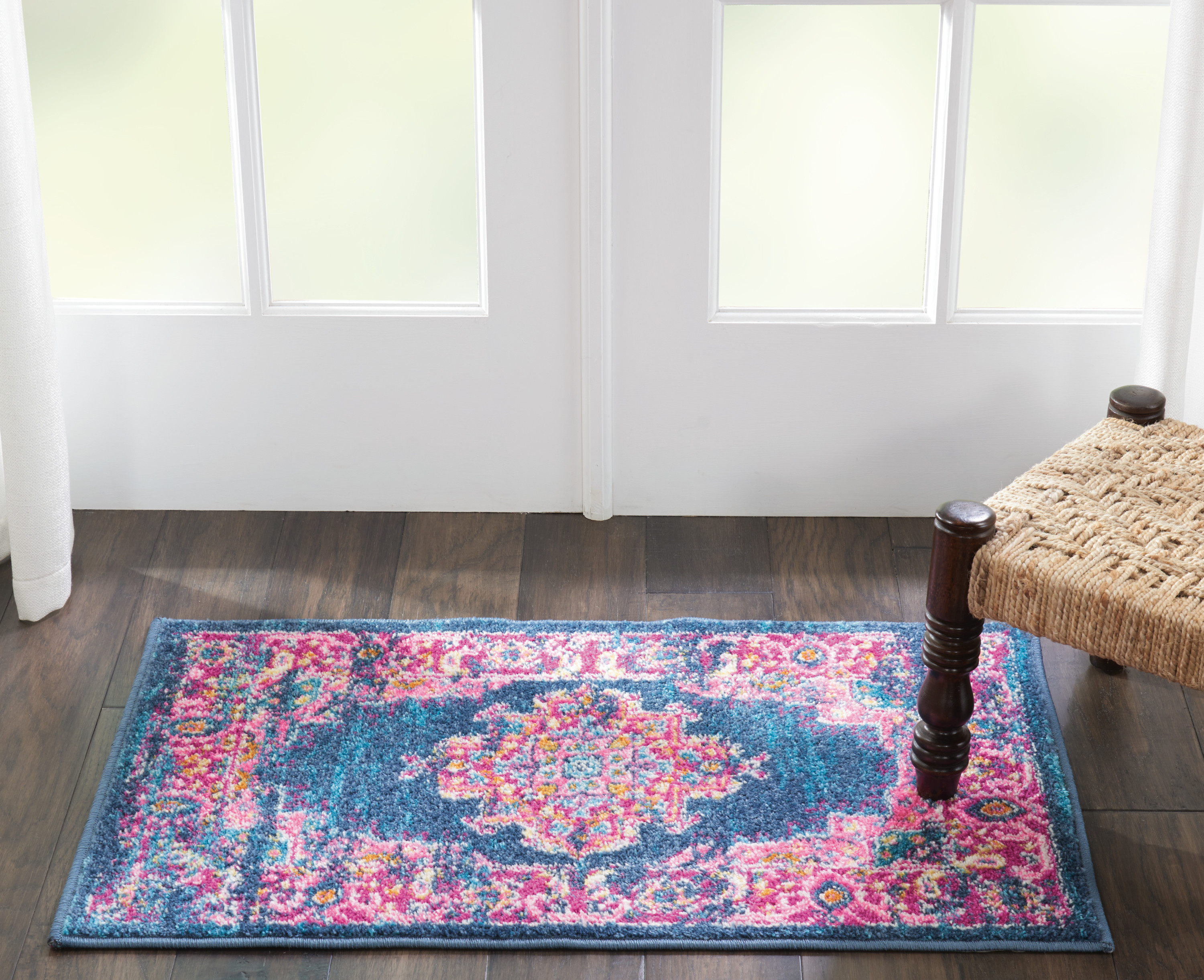 Nourison Passion 1'10" x 2'10" Blue Bohemian Indoor Rug