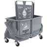 Unger, SmartColor, 16qt, Mop Bucket w/ Sidepress Wringer, Gray
