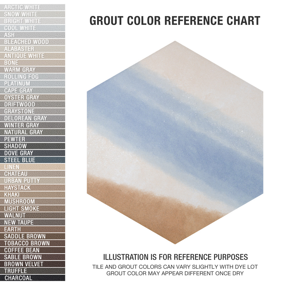 Zahara Hex Deco Mix 8-5/8 in. x 9-7/8 in. Porcelain Floor and Wall Tile