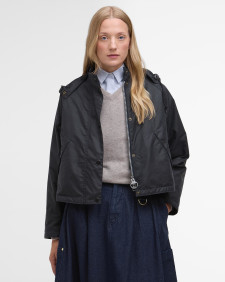 Barbour for Margaret Howell Women's Transport Waxed Jacket Dark Navy