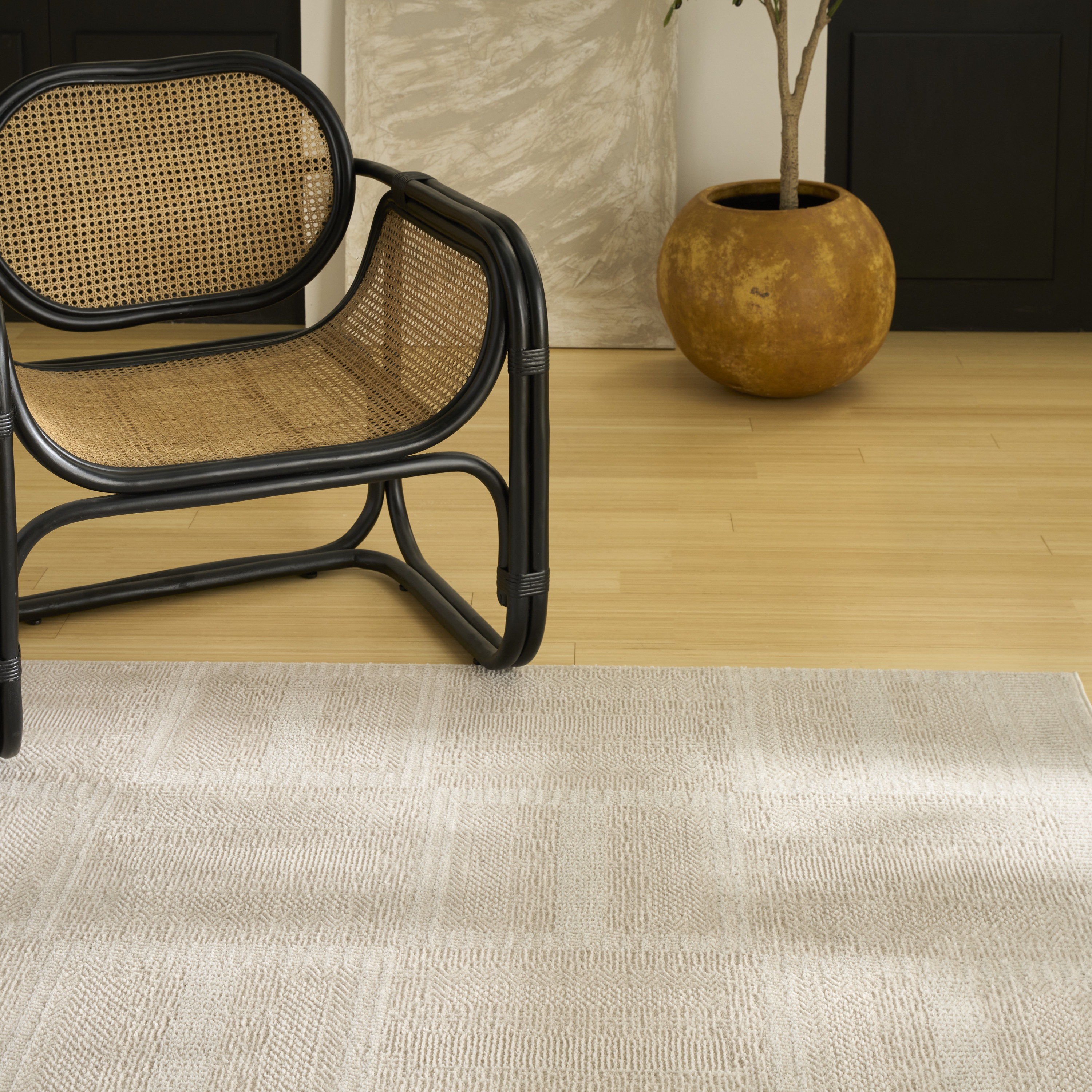 Nourison Nordic 4' x 6' Taupe Modern Indoor Rug