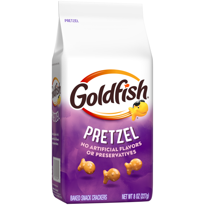 Goldfish® Pretzel Baked Snack Crackers, 8 oz, bag - Left Angle Image
