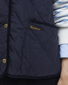Cecily Gilet Dark Navy/Sky Dress Tartan