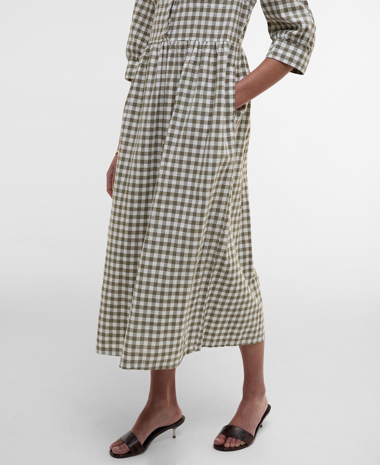 Adele Gingham Midi Dress image number 4