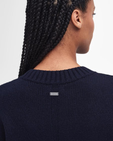 Belmore Striped Crew Neck Jumper Classic Navy