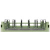 Full-size Signature insulated tray and steam table pan rack in light green