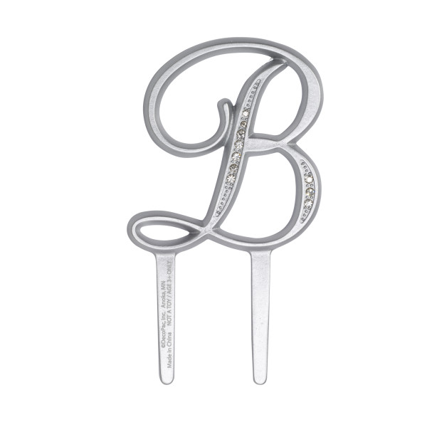 2.5" B Diamond Letter Monogram