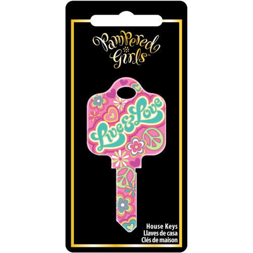 Pampered Girls Live & Love Key Blank Kwikset 66/97 KW1/10