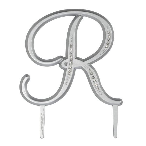 4.5" R Diamond Letter Monogram