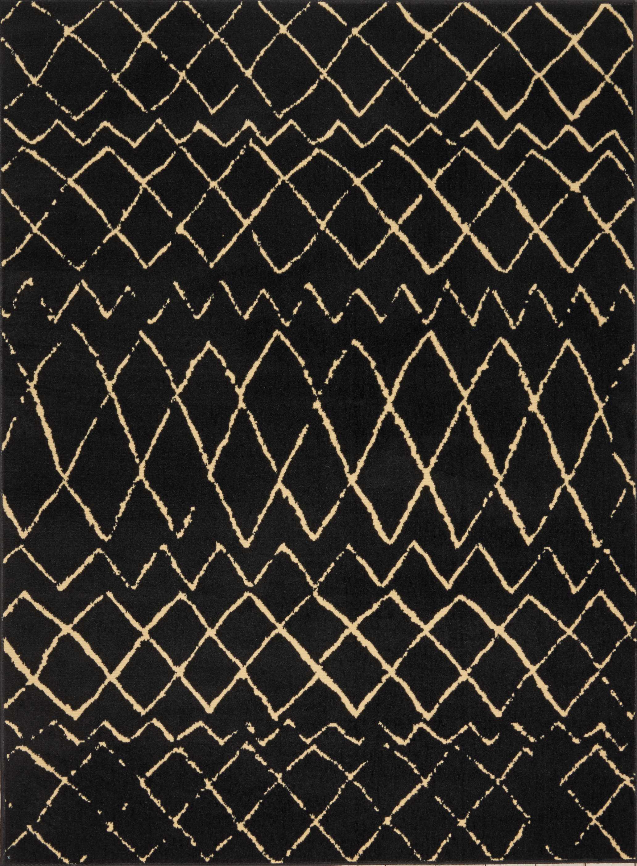 Nourison Grafix 5'3" x 7'3" Black Bohemian Indoor Rug