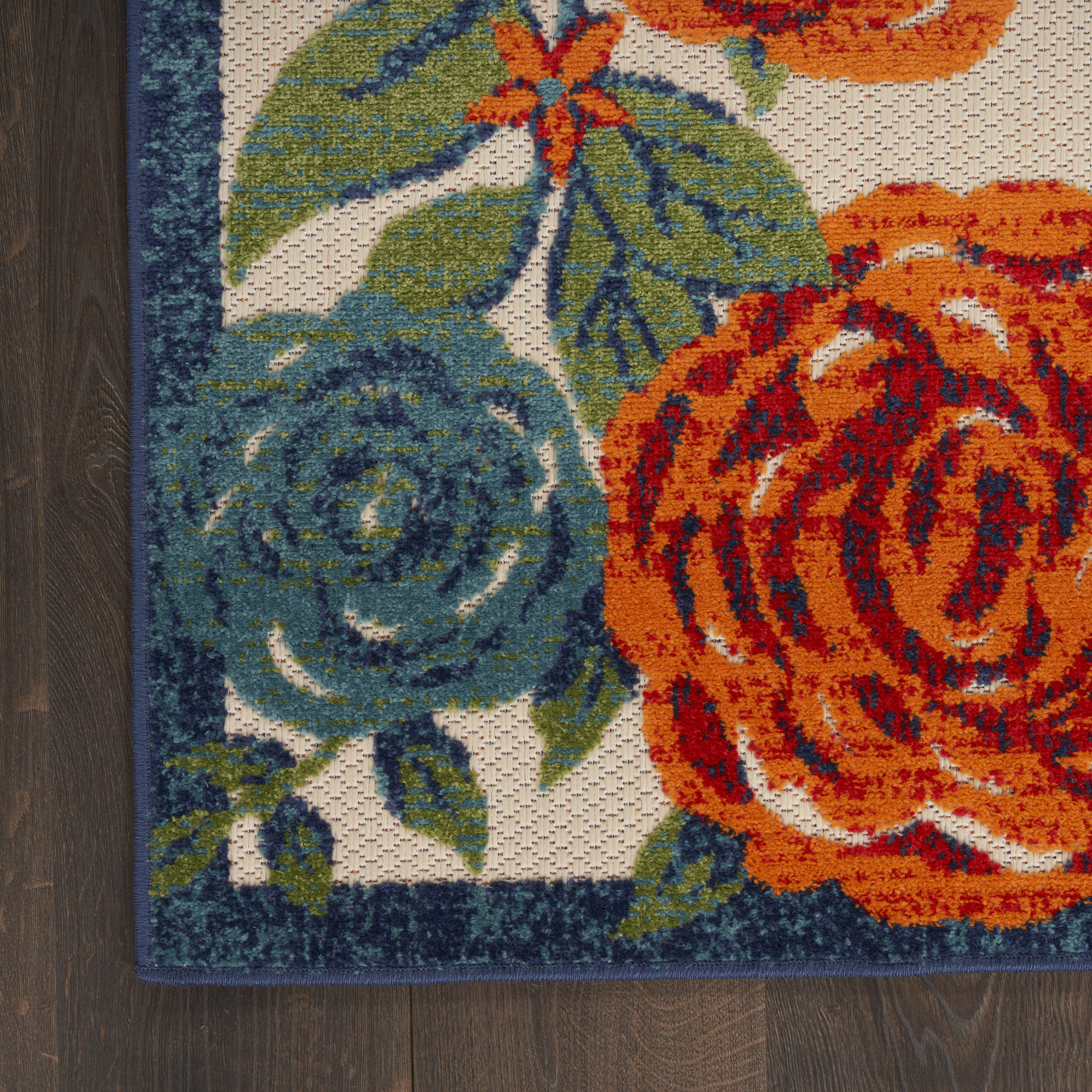 Nourison Aloha 6' x 9' Ivory Multicolor Outdoor Rug