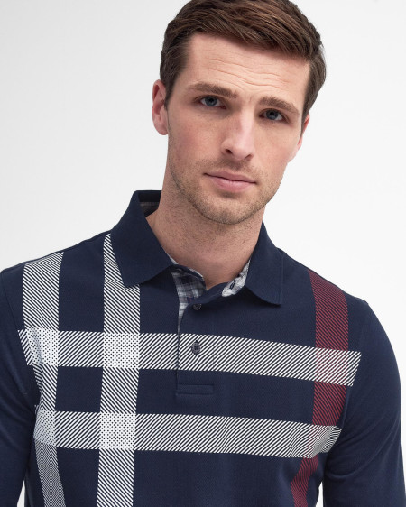 Blaine Tartan Long-Sleeved Polo Shirt