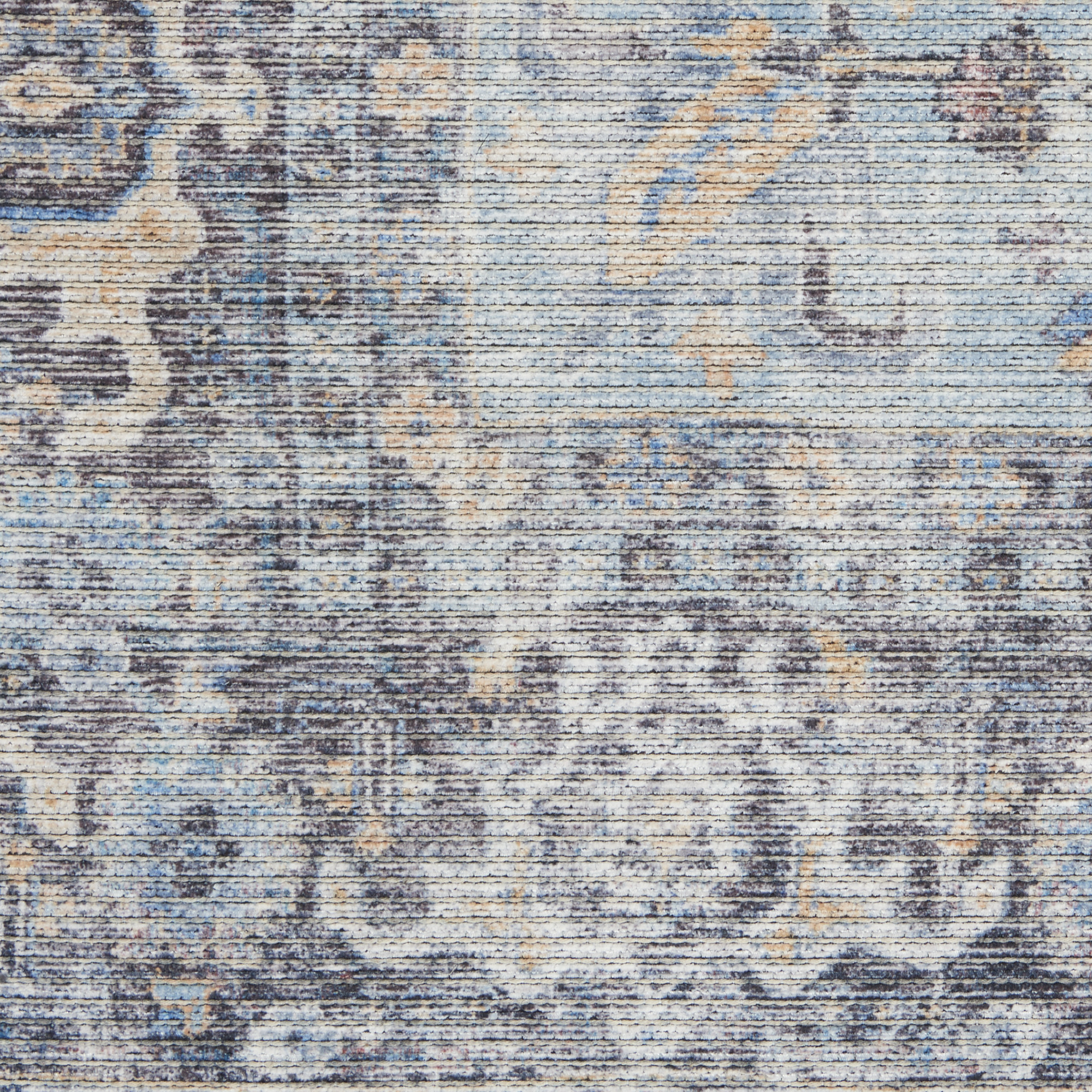 Nourison New Concept Washables 2' x 3'9" Light Grey Blue Vintage Indoor Rug