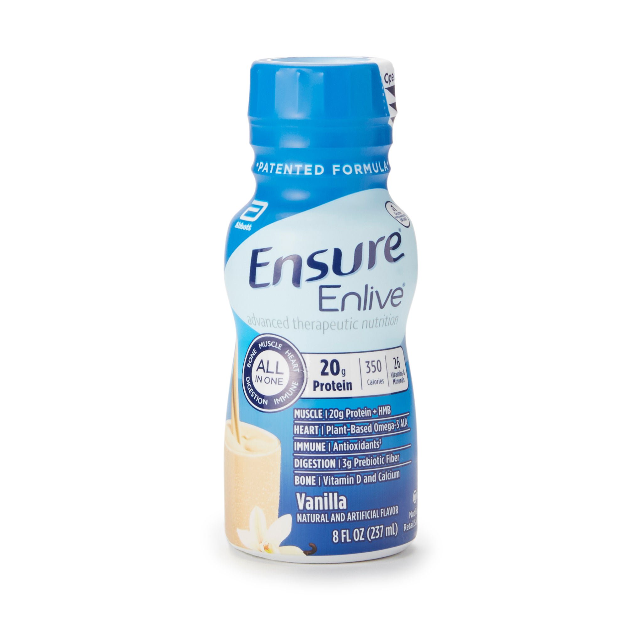 Ensure® Enlive® Vanilla Advanced Nutrition Shake, 8-ounce Bottle