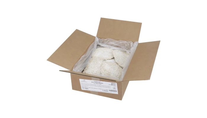 AdvancePierre® Gold Label Exclusive Cut® The NATURAL Whole Muscle Raw Breaded Cubed Country Fried Beef Steak Fritters, 11 oz_image_4