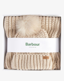 Saltburn Beanie & Scarf Gift Set Pearl