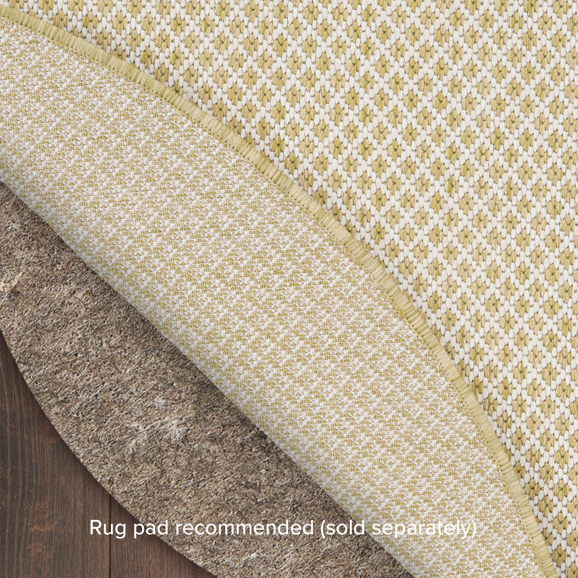 Nourison Courtyard 5' x Round Natural Modern Rug