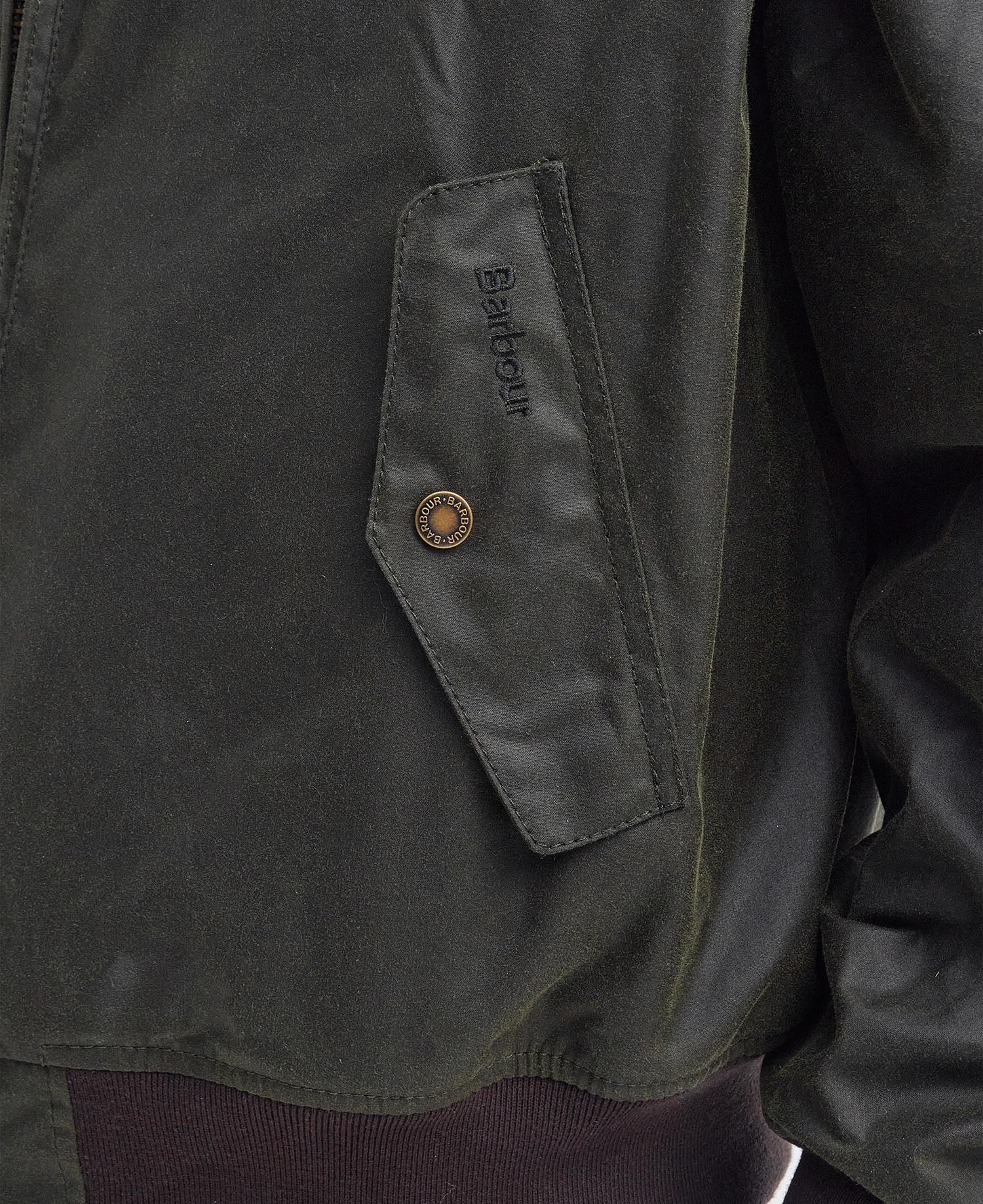 Barbour x Baracuta MA-1 Waxed Harrington Jacket image number 6