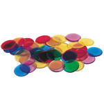 Learning Resources Transparent 6-Color Counting Chips LER0131