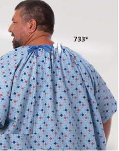 Magna Reusable Patient Gown, One Size Fits Most, Diamond Print