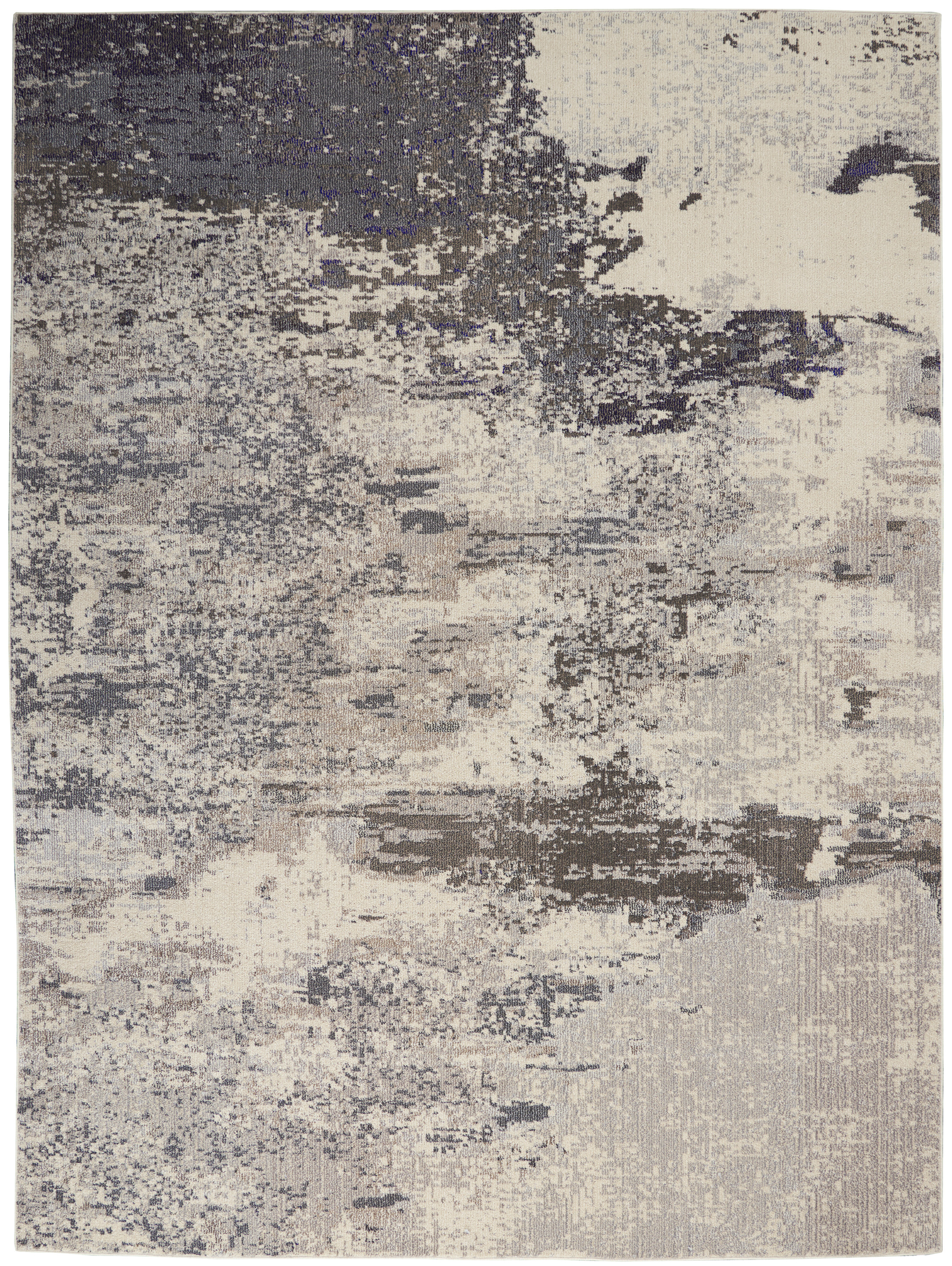 Nourison Celestial 10' x 14' Ivory Grey Modern Indoor Rug