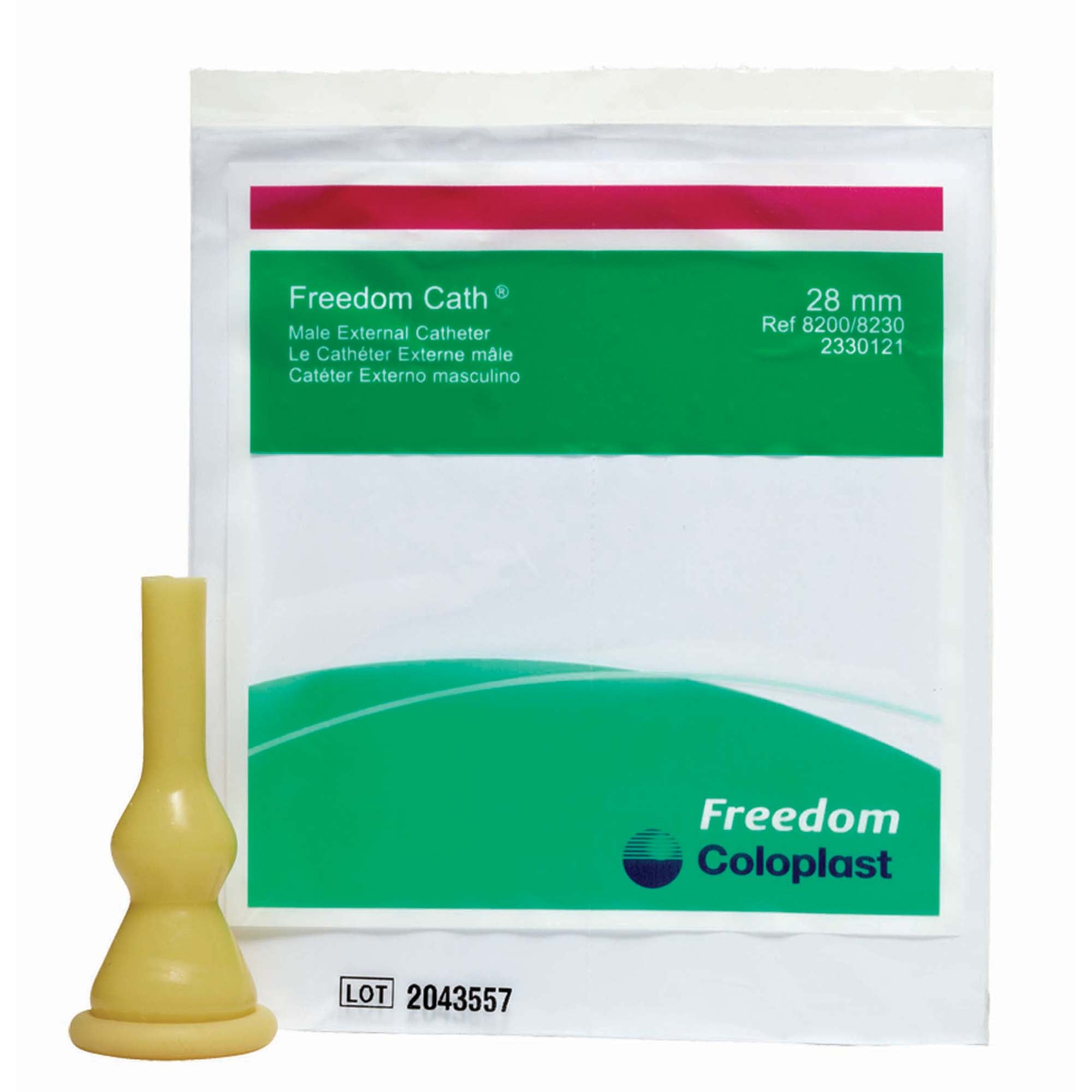 Freedom Cath Male External Catheter, Self-Adhesive, Medium, One-Piece