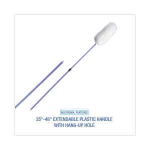 Boardwalk, Lambswool Duster, Plastic Handle Extends 35" to 48" Handle, Assorted Colors, Lambswool, Assorted