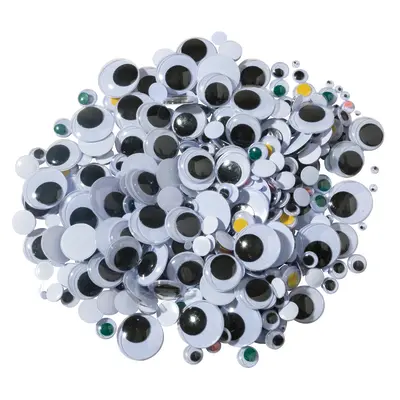 Creativity Street  Wiggle Eyes Classroom Pack, Multi-Color,  Assorted Sizes, 500 Pieces