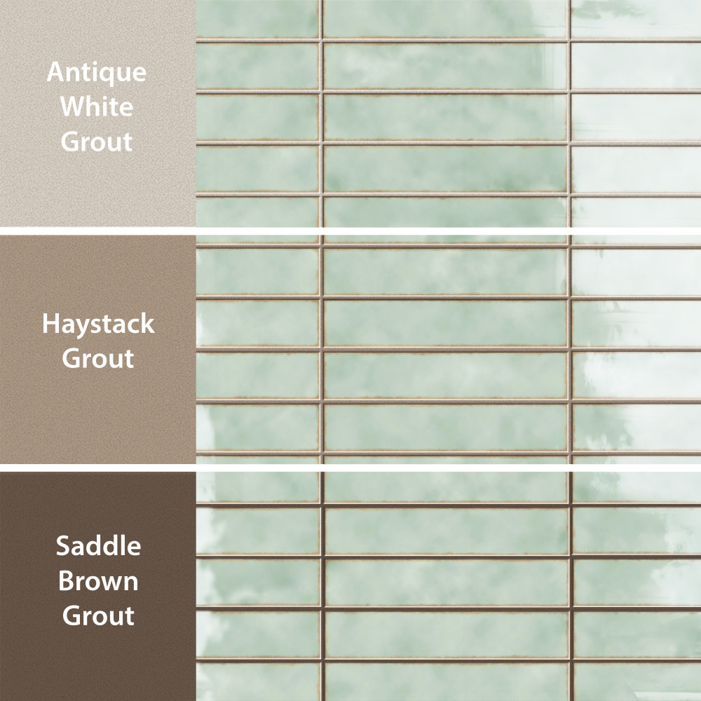 Hudson Studio Soho Brick Mint 1-7/8 in. x 9-3/4 in. Ceramic Wall Tile