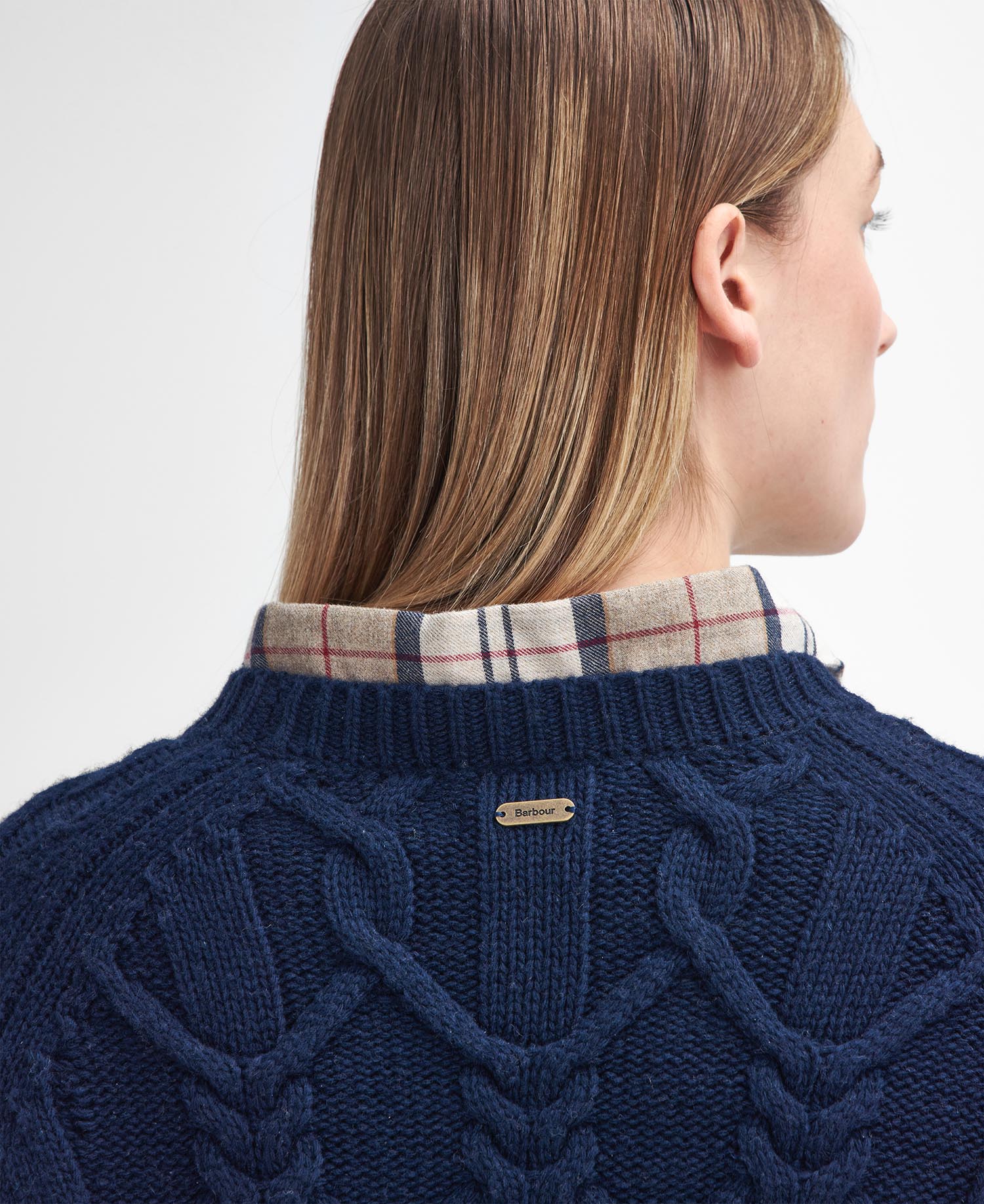 Elisha Cable-Knit Crew Neck Jumper image number 4