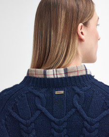 Elisha Cable-Knit Crew Neck Jumper 