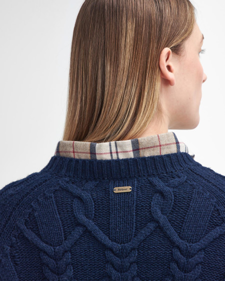 Elisha Cable-Knit Crew Neck Jumper