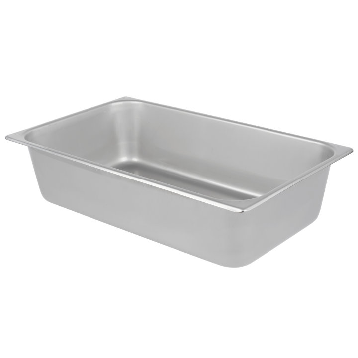 Full-size 4-inch-deep stainless steel deli pan