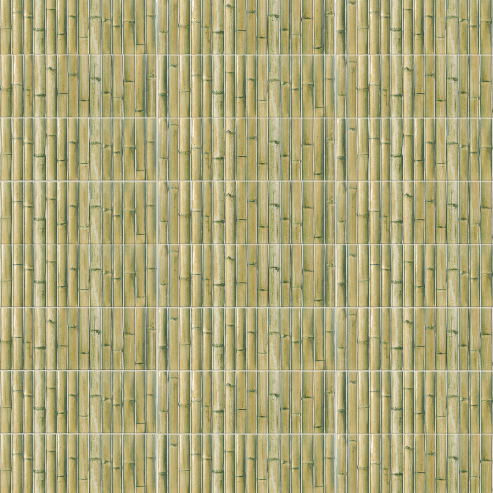 Bamboo Haven Matcha Green 5-7/8 in. x 11-7/8 in. Ceramic Wall Tile