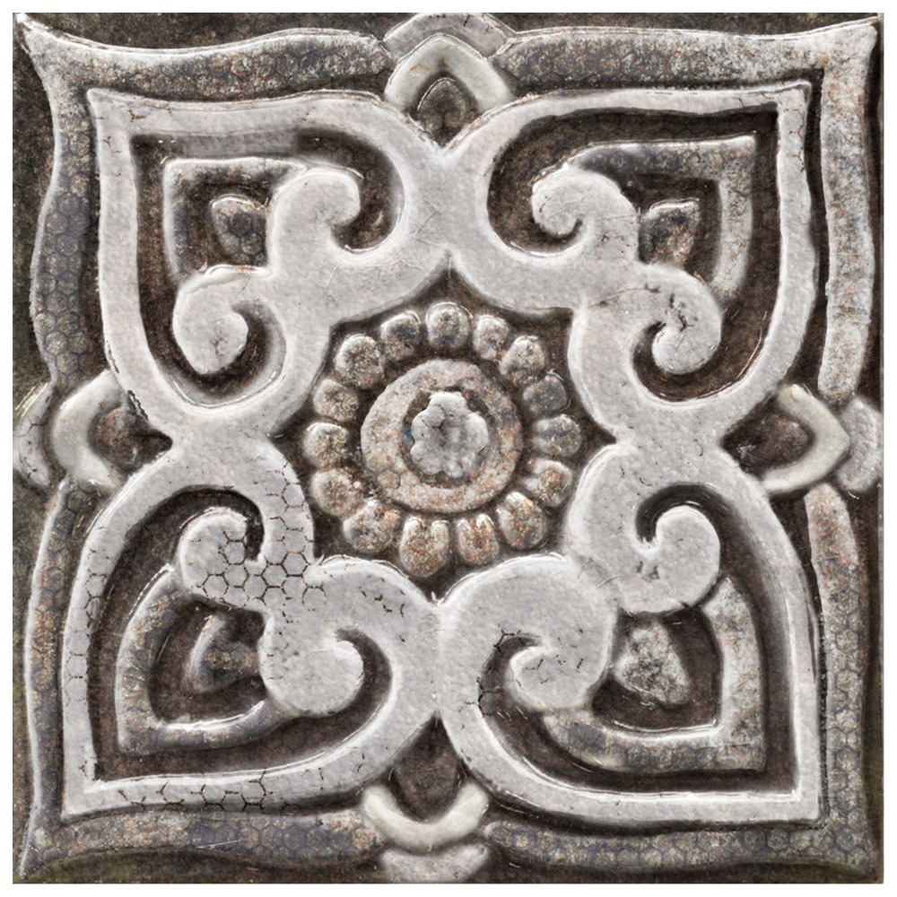 Mandala Decor Mix Mystikos 7-7/8 in. x 7-7/8 in. Ceramic Wall Tile