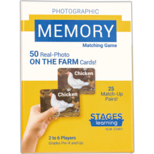 Photographic Memory Matching Game, On the Farm