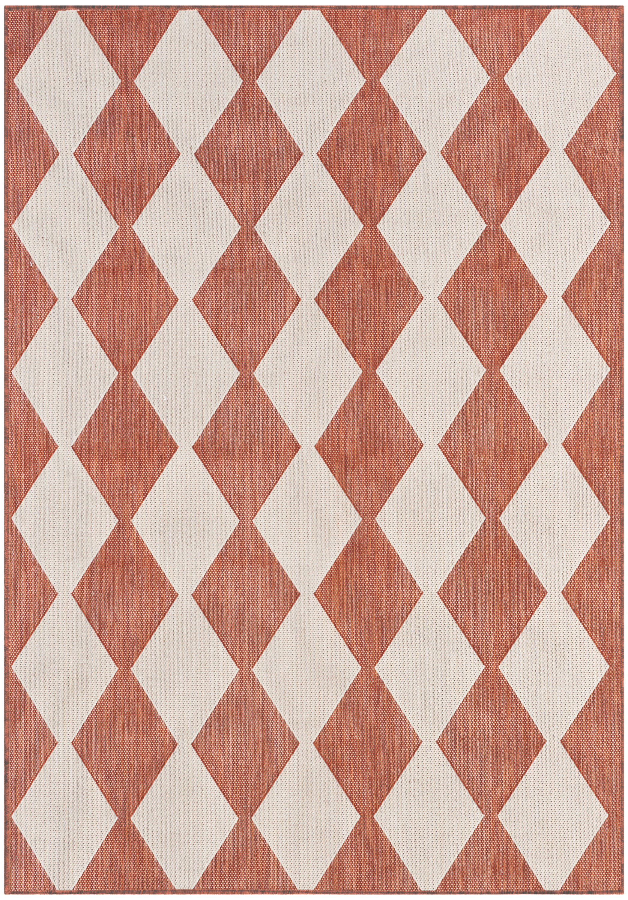 Nourison Positano 4' x 6' Terracotta Modern Rug