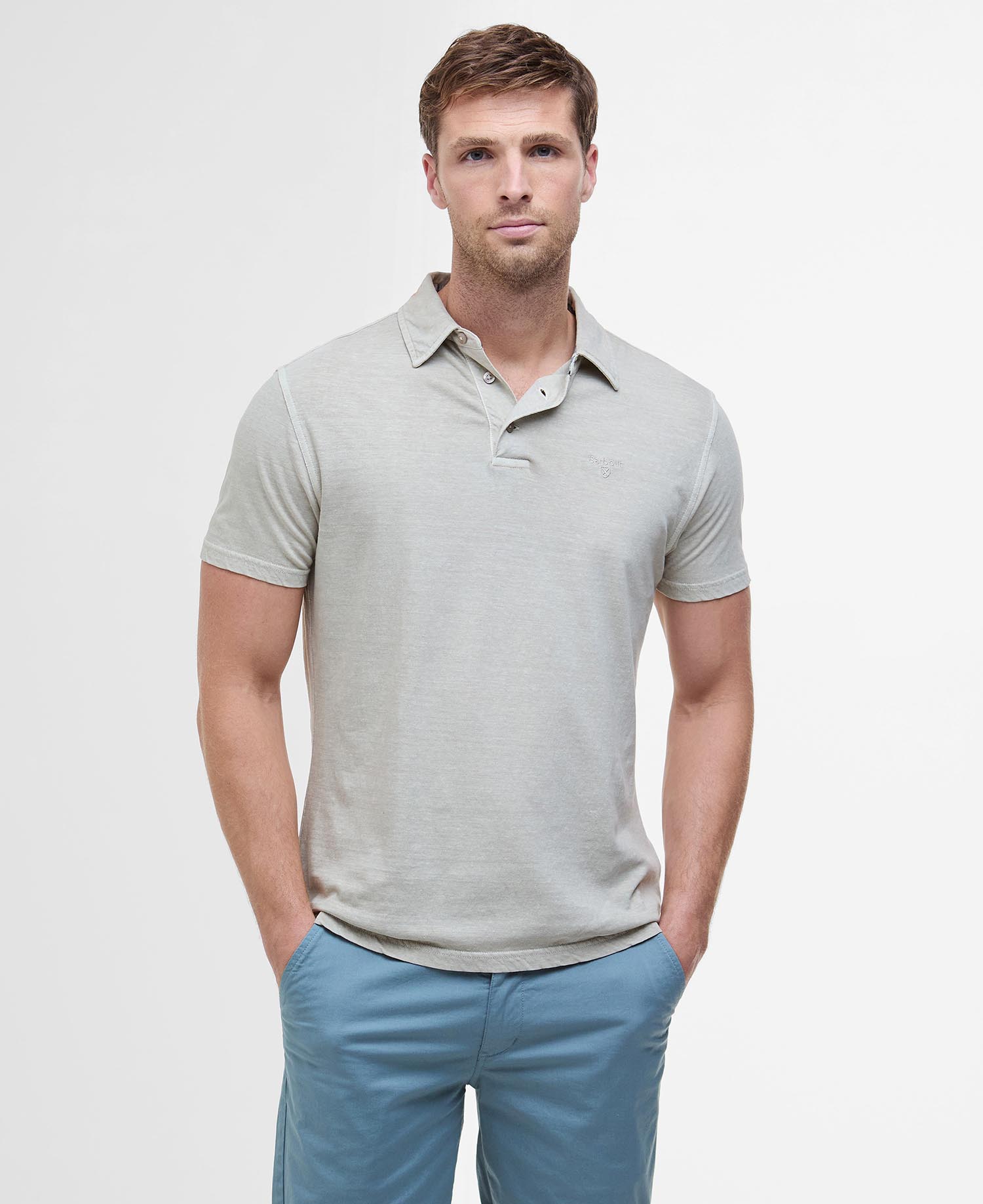 Drayton Linen Tailored Polo Shirt image number 0