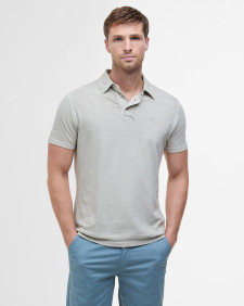 Drayton Linen Tailored Polo Shirt Mist
