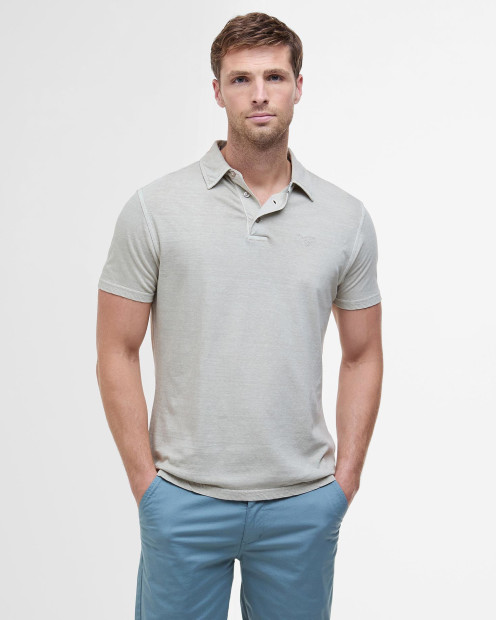 Drayton Linen Tailored Polo Shirt Mist
