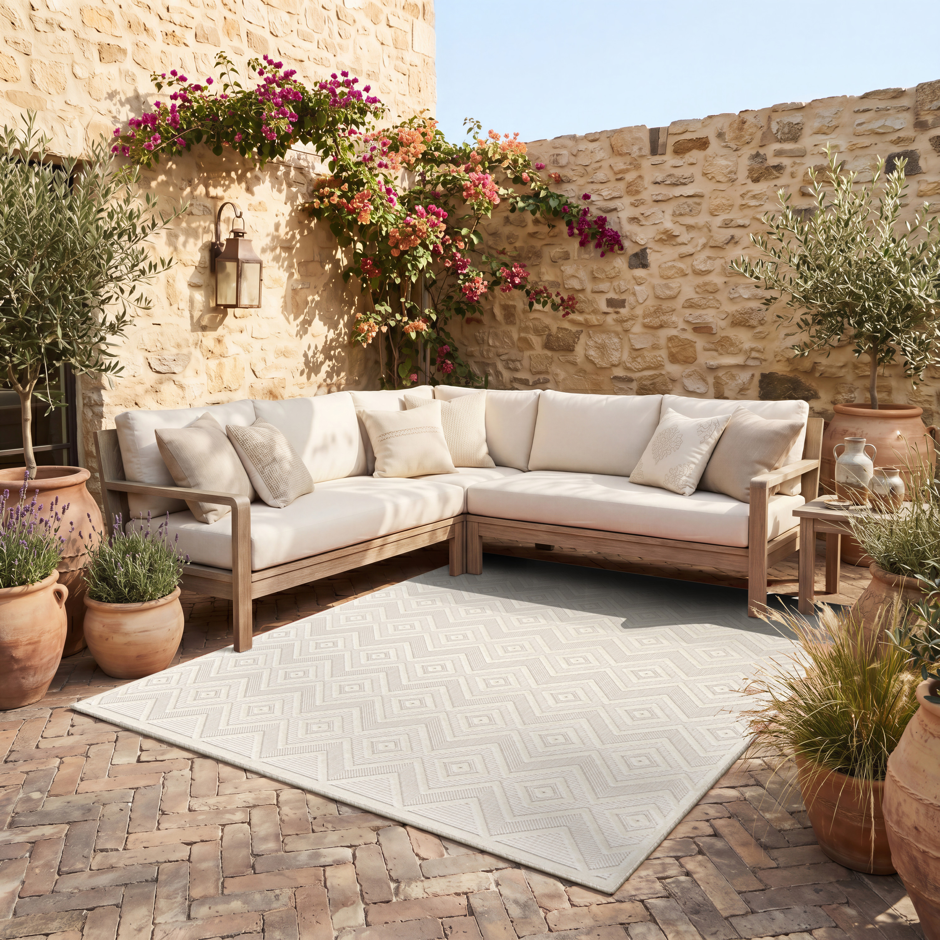 Nourison Versatile 8' x 10' Ivory White Modern Rug