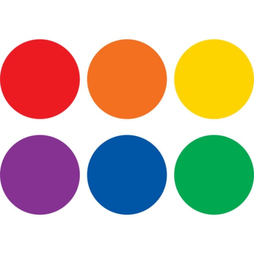 Spot On Floor Markers-Colorful Circles(Vinyl)