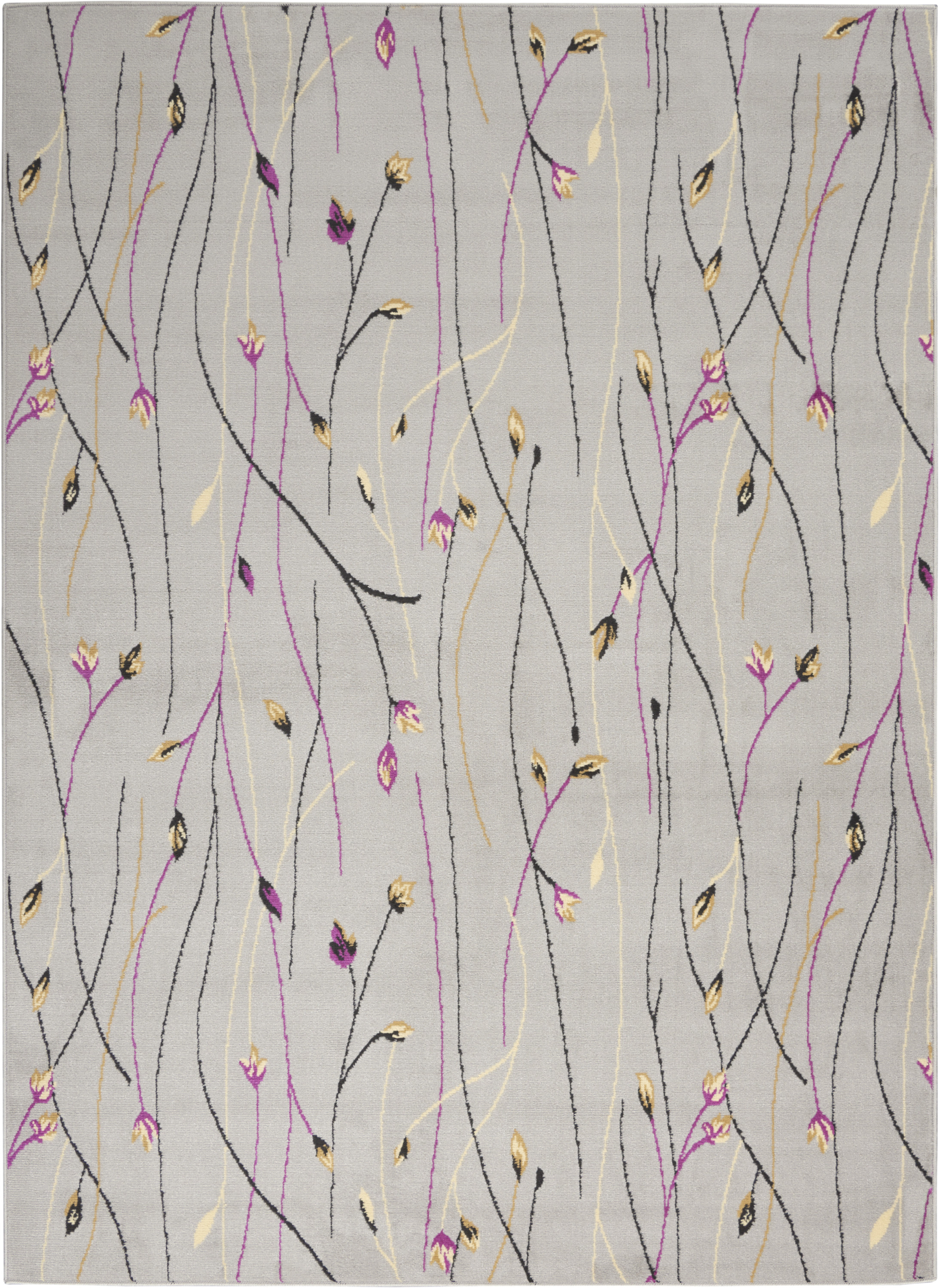 Nourison Grafix 6' x 9' Grey Contemporary Indoor Rug