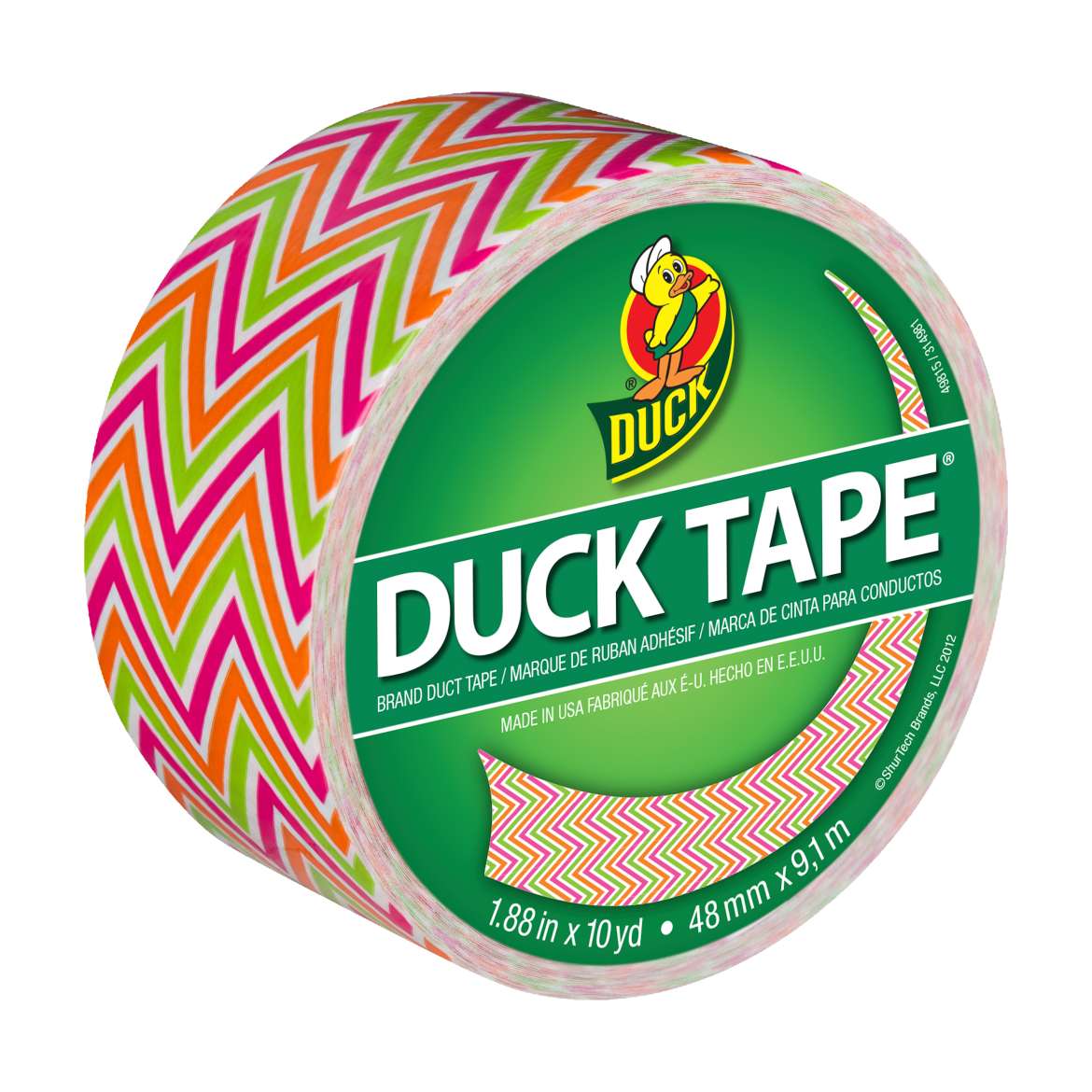 Printed Duck Tape® Brand Duct Tape - Zig Zag, 1.88 in. x 10 yd. Image