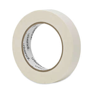 UVS51301, Universal, General-Purpose Masking Tape, 3" Core, 24 mm x 54.8 m, Beige