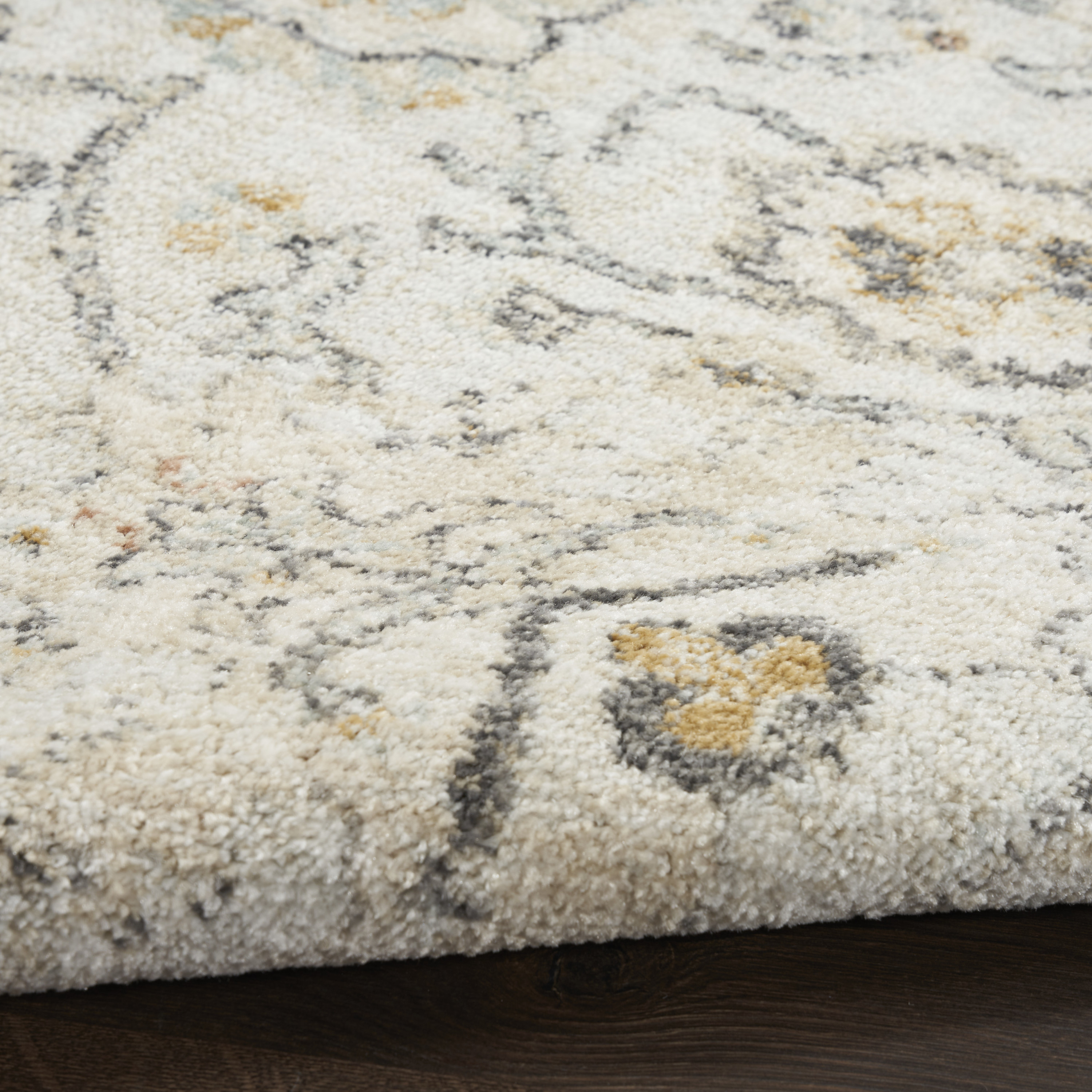 Nourison Oushak Home 2' x 4' Grey Vintage Indoor Rug