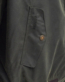 Barbour x Baracuta MA-1 Waxed Harrington Jacket 